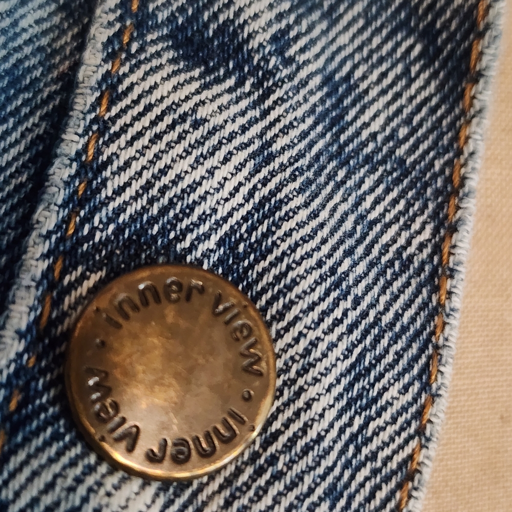 Vintage Acid Wash Denim Jean Jacket With Roglin Sleeves. - Picture 9 of 9